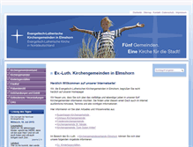Tablet Screenshot of kirche-elmshorn.de
